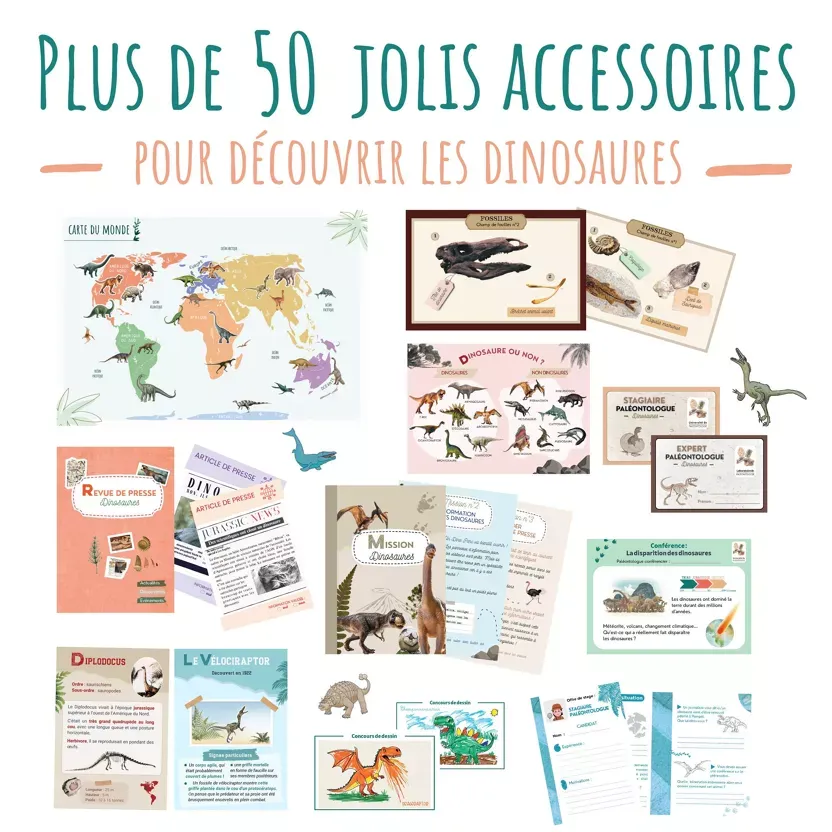 Jeux imitation  Si j'étais en mission dinosaures Amulette 3.webp