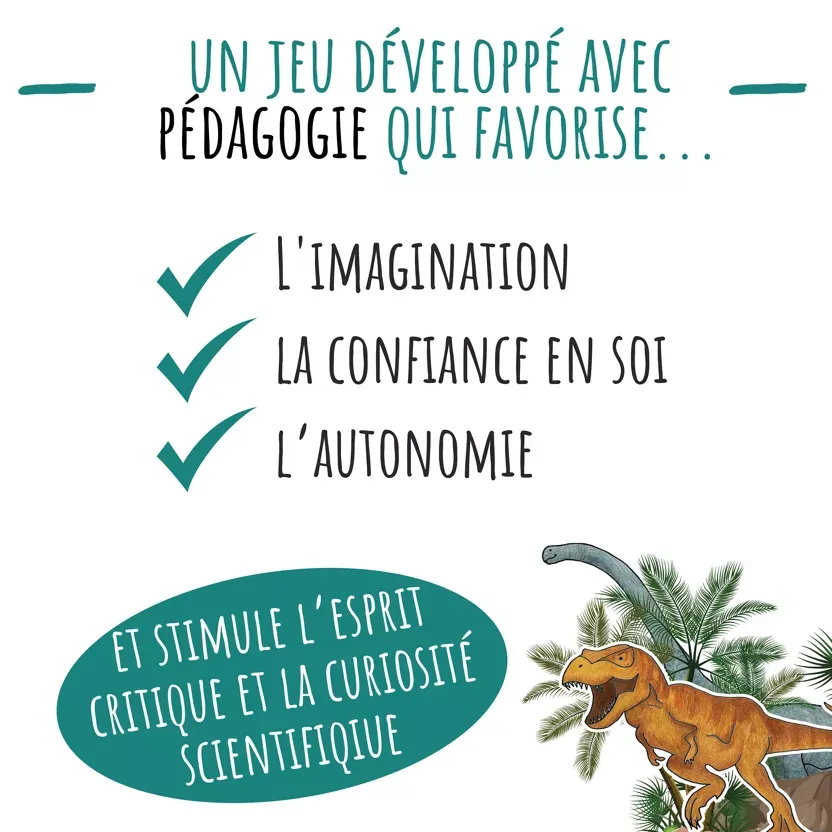 Jeux imitation  Si j'étais en mission dinosaures Amulette 7.webp