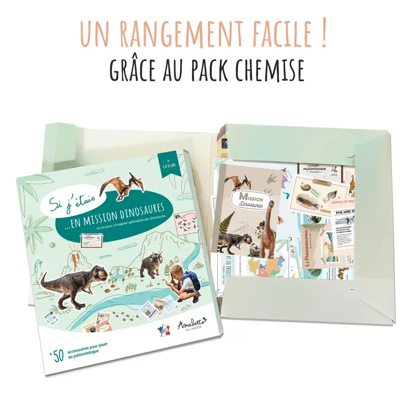 Jeux imitation  Si j'étais en mission dinosaures Amulette 8.webp