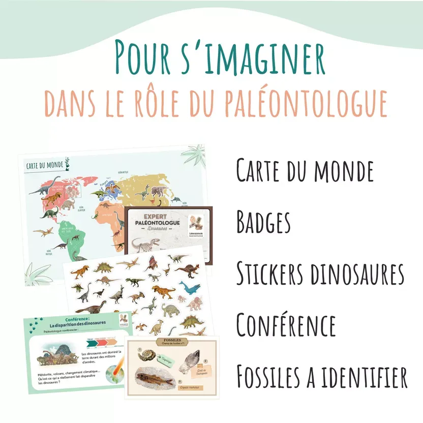 Jeux imitation  Si j'étais en mission dinosaures Amulette 4.webp