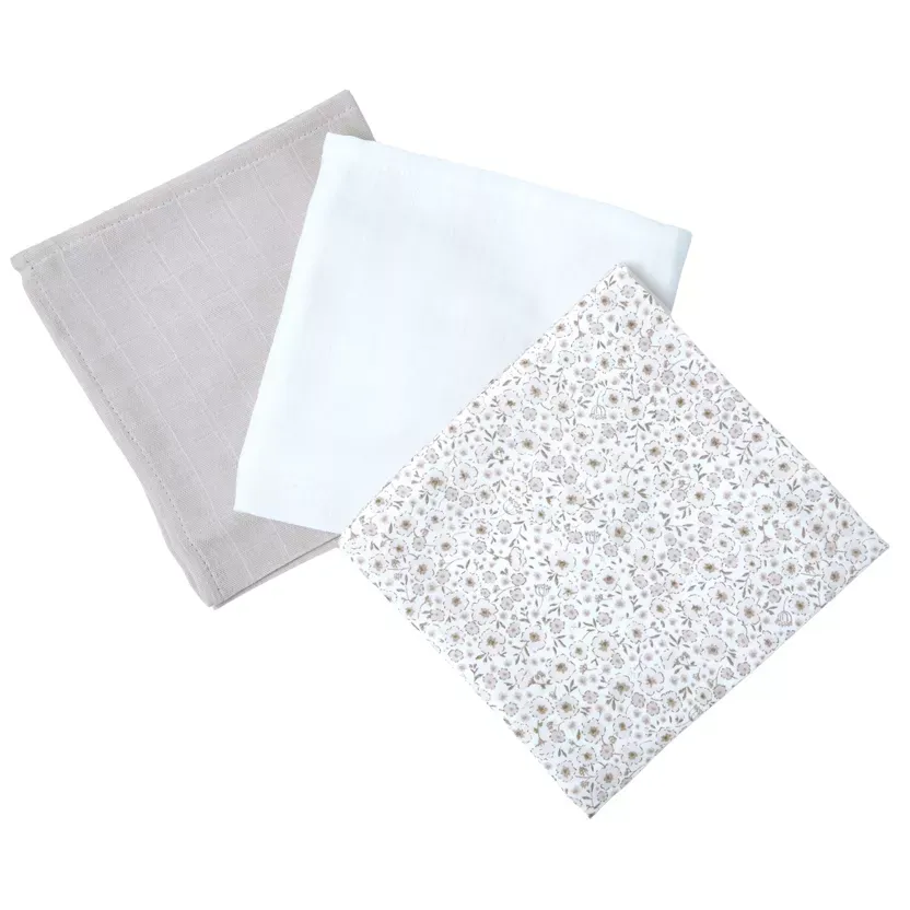 Lot de 3 langes 60x60 cm Lilly 2.webp