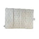 Protège carnet de santé - _Petite soeur_ - Blanc petits coeurs2.webp