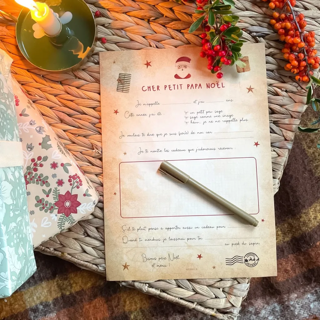 Lettre au père Noël - Papa noël.webp