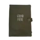 Protège carnet de santé - "Grand frère" - Vert olive
