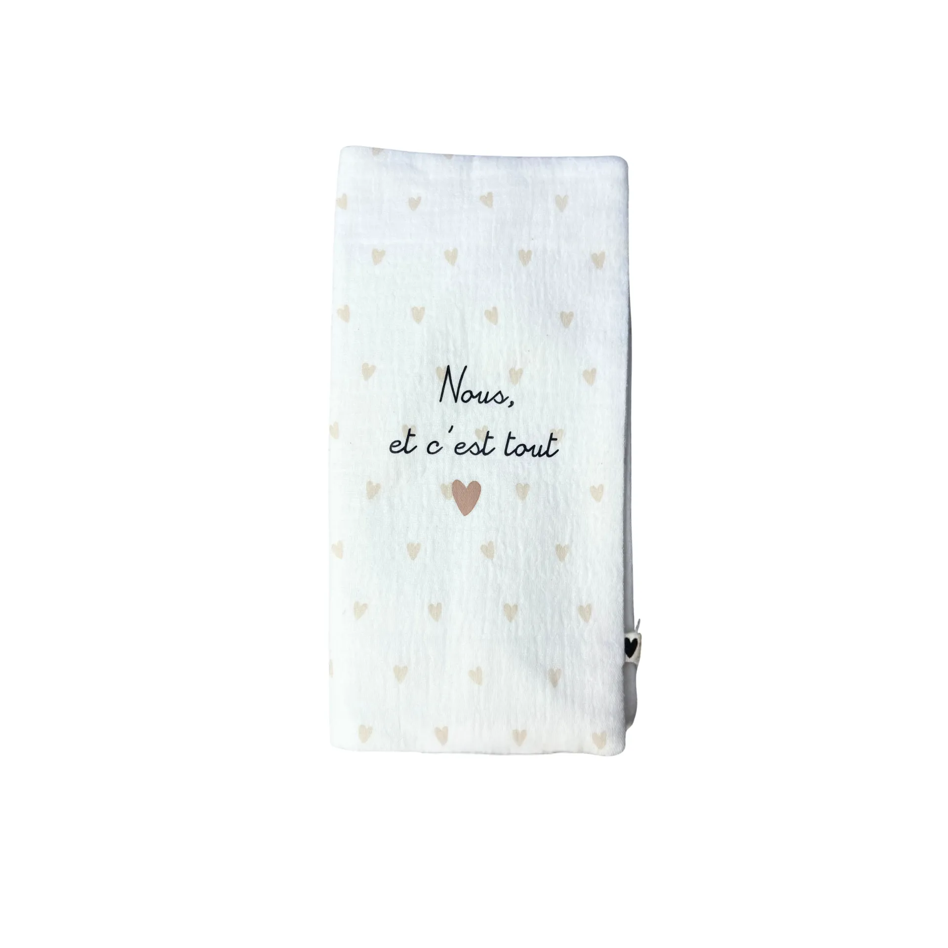 Protège livret de famille - "Nous et c'est tout" - Motif coeurs
