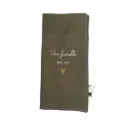 Protège livret de famille - "Une famille en or" - Vert olive