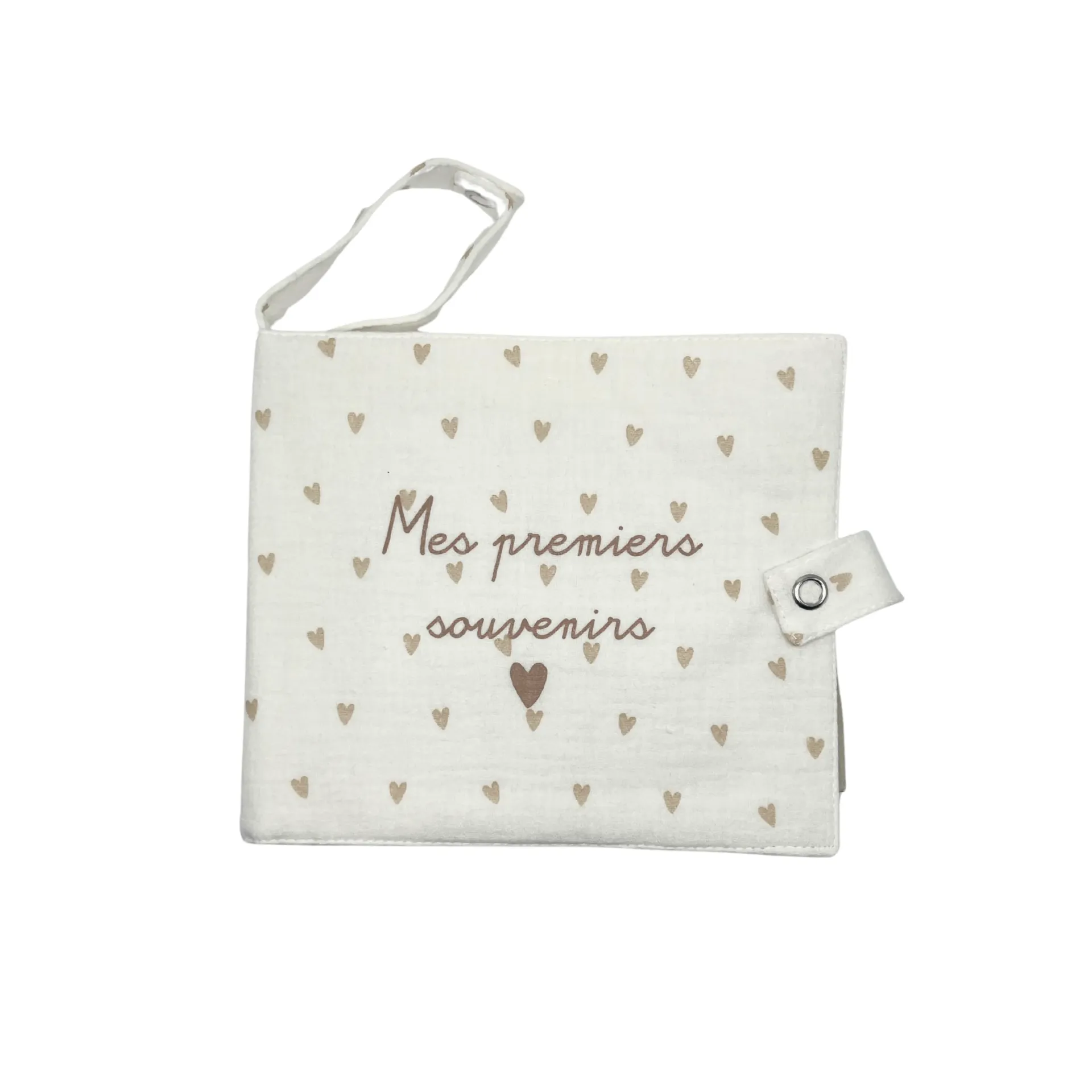 Mini album photo - "Mes premiers souvenirs" - Coeur beige