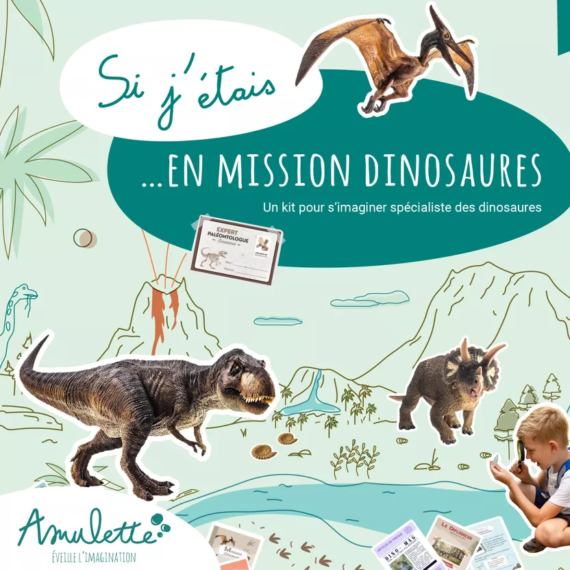 Si j'étais en mission dinosaures - Jeu d'imitation éducatif
