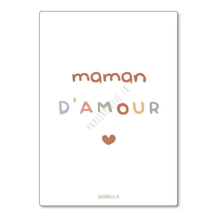 Carte "Maman d'amour"