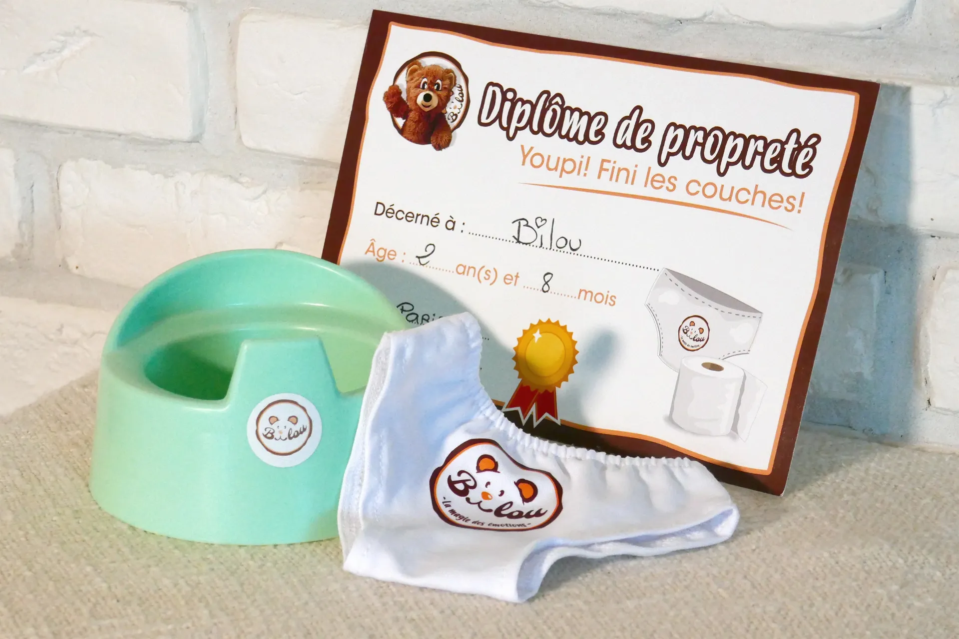 Kit Propreté – Apprendre la propreté avec Bilou