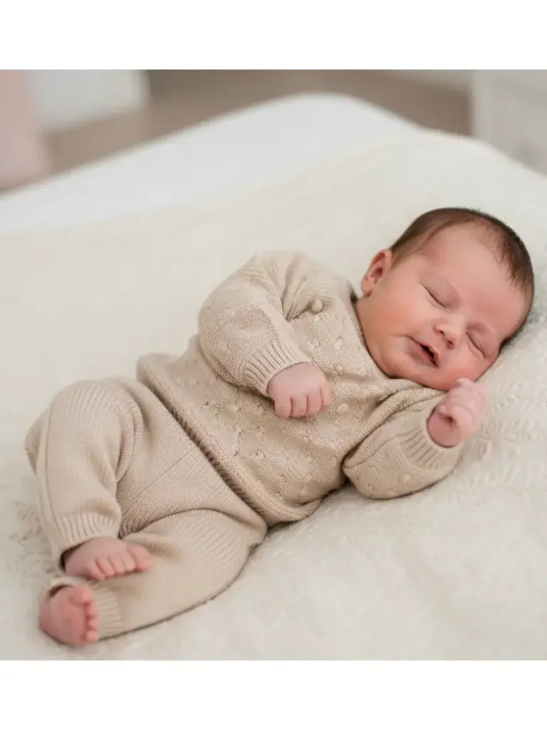 Ensemble Les petits basiques Beige nature (1-3 mois)