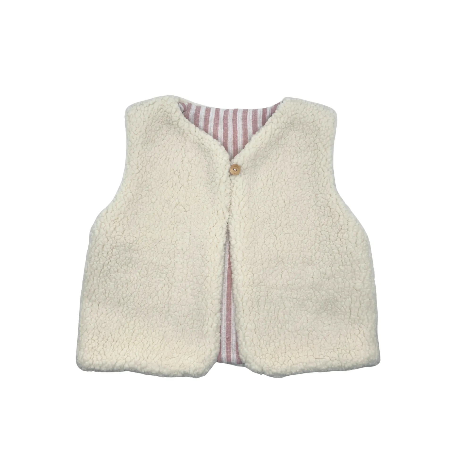 Gilet sherpa enfant sans manche