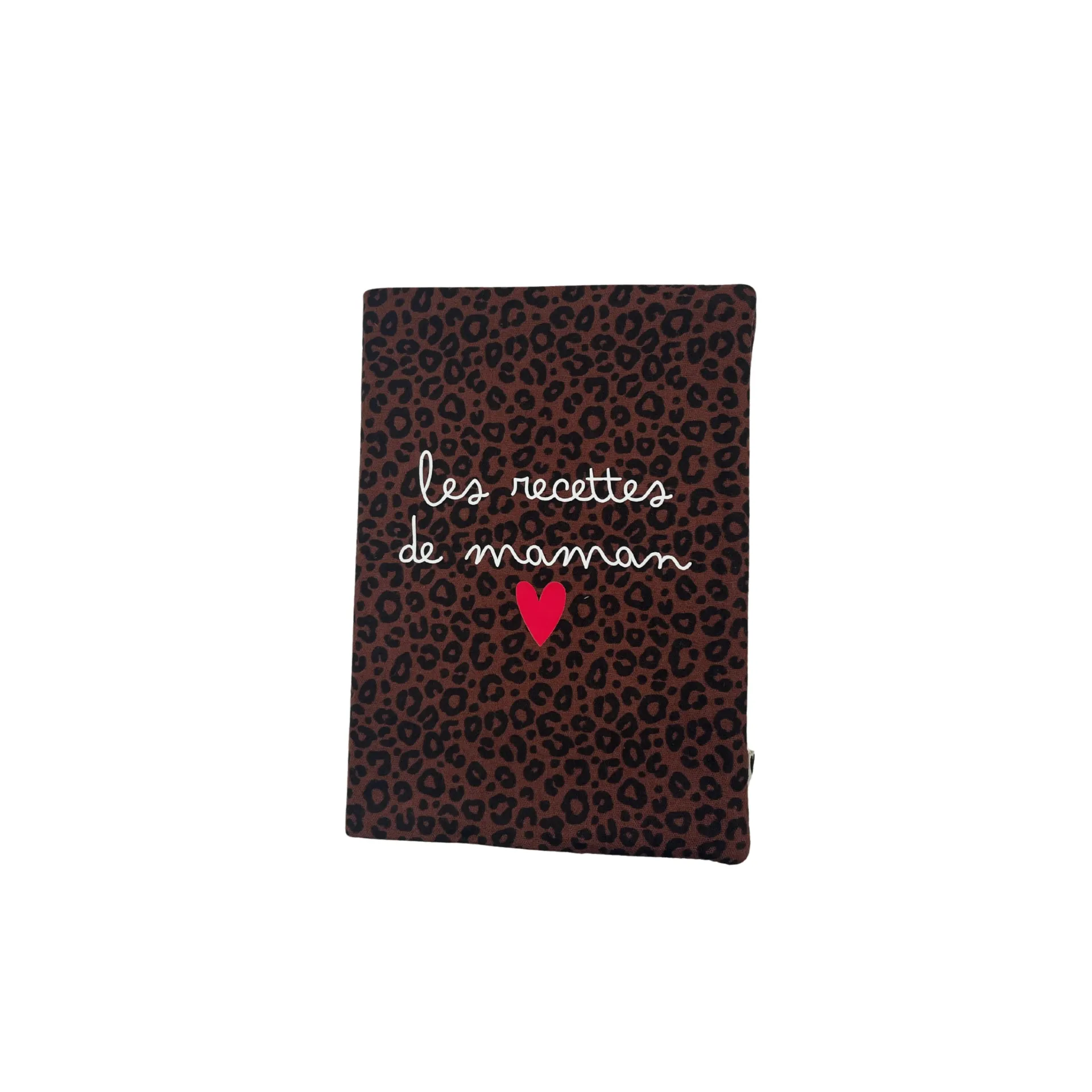 Carnet A5 léopard marron - Les recettes de maman