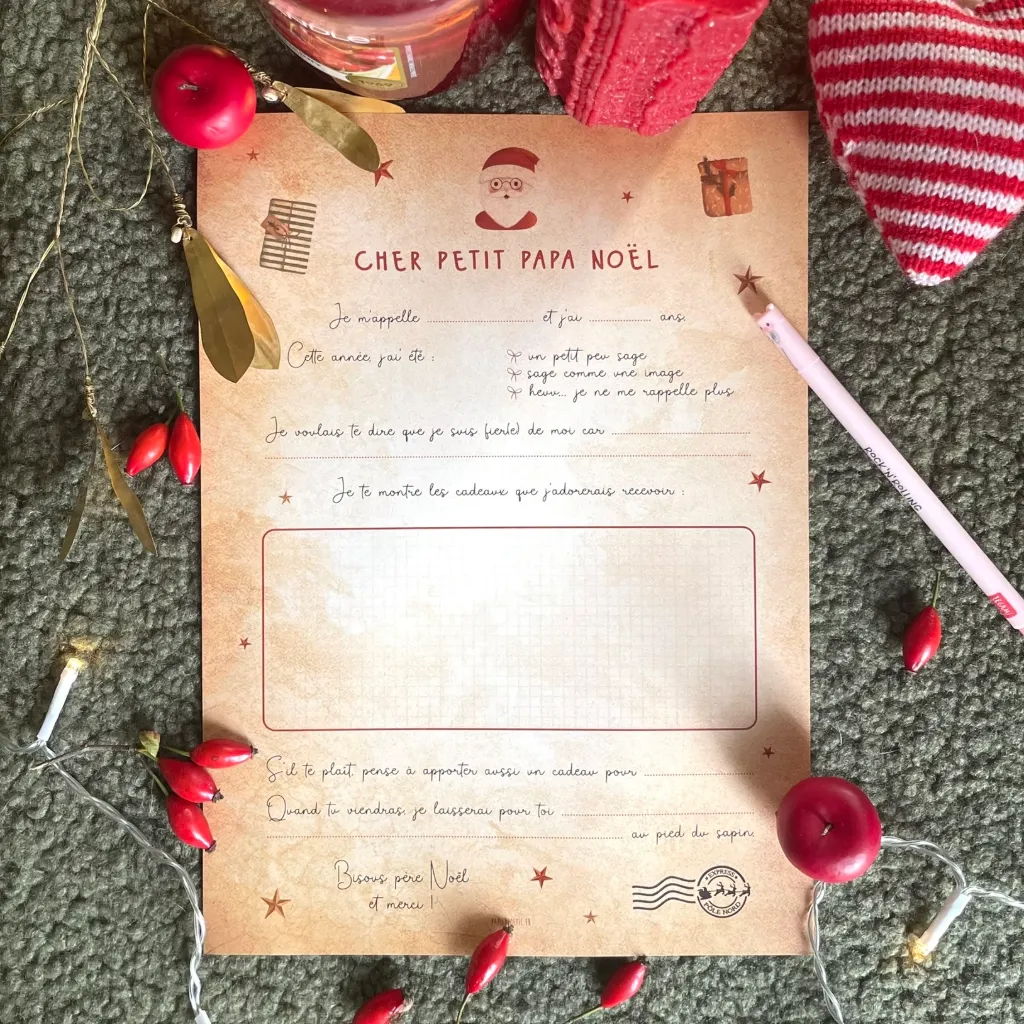 Lettre au père Noël - Cadeaux