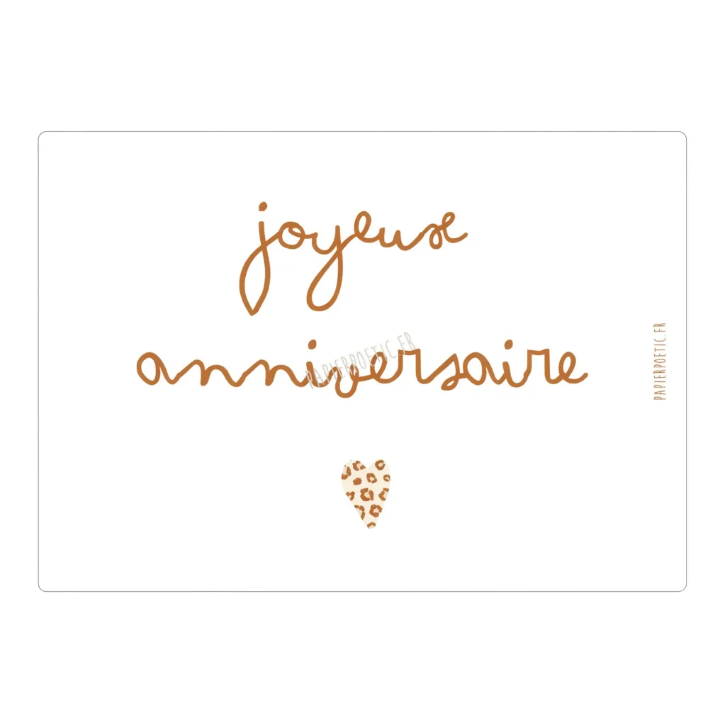 Carte postale "Joyeux anniversaire Graou"