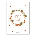 Carte Postale "Couronne Joyeux Noël"